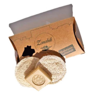 PACK 2 DISCOS LUFFA + 1 JABÓN ALEPO 20% 20 gr.
